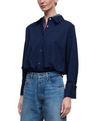 Staud Uptown Cotton Stretch Bodysuit