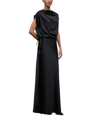 Staud Evelyn Silk Stretch Satin Dress