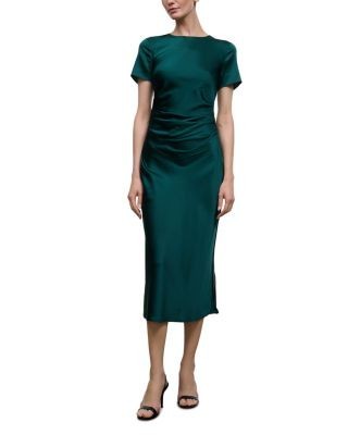 Staud Marcel Silk Blend Short Sleeve Dress