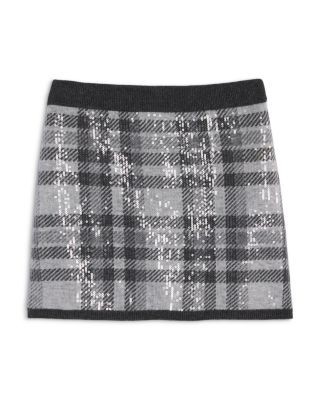 Aqua Girls' Plaid Sequin Skirt, Big Kid - Exclusive