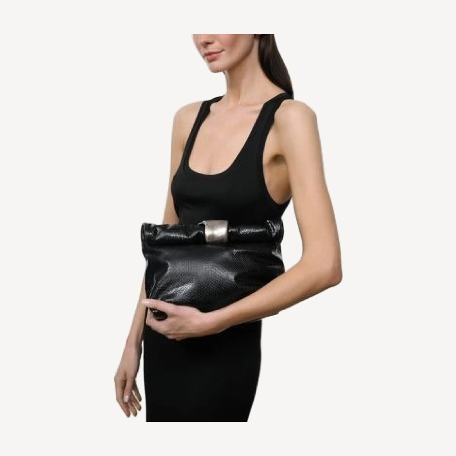 Staud Cuff Leather Clutch
