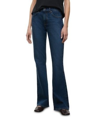 Staud Franky Mid Rise Flare Jeans in Heritage