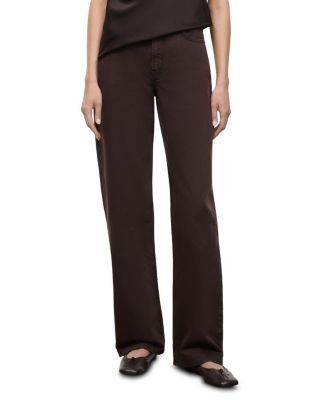 Staud Leo High Rise Straight Jeans in Earth