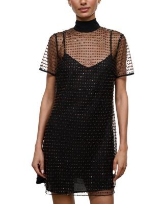 Staud Ilana Embellished Mini Dress