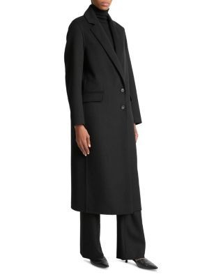 Vince Single Breasted Classic Coat