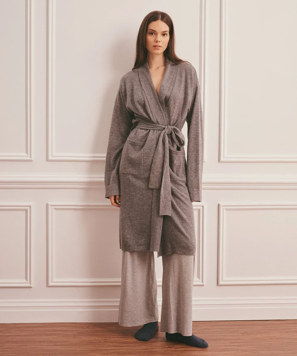 Signature Cashmere Long Robe