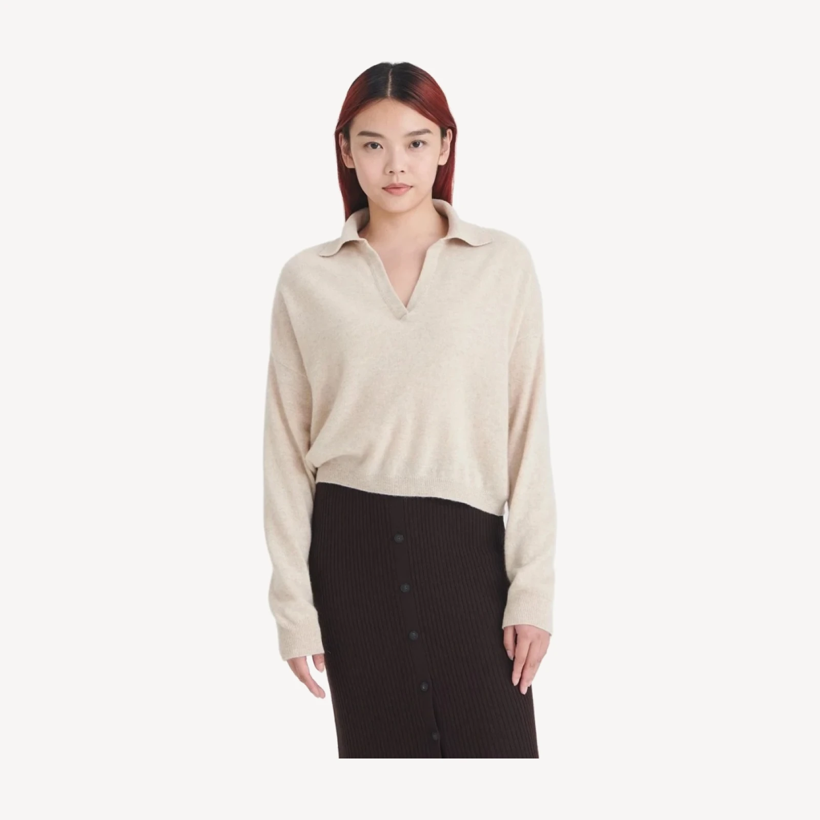 Signature Cashmere Polo Sweater