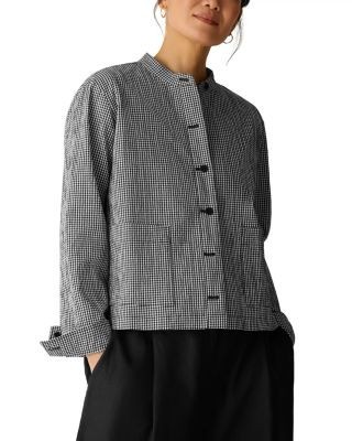 Eileen Fisher Mandarin Collar Jacket
