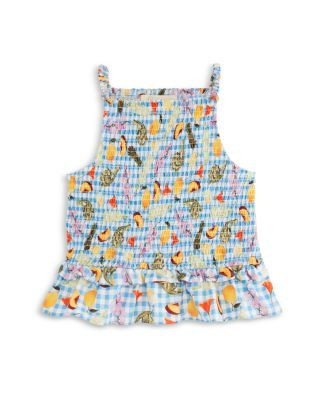 Aqua x Lisa Says Gah! Girls' Smocked Top, Big Kid - Exclusive