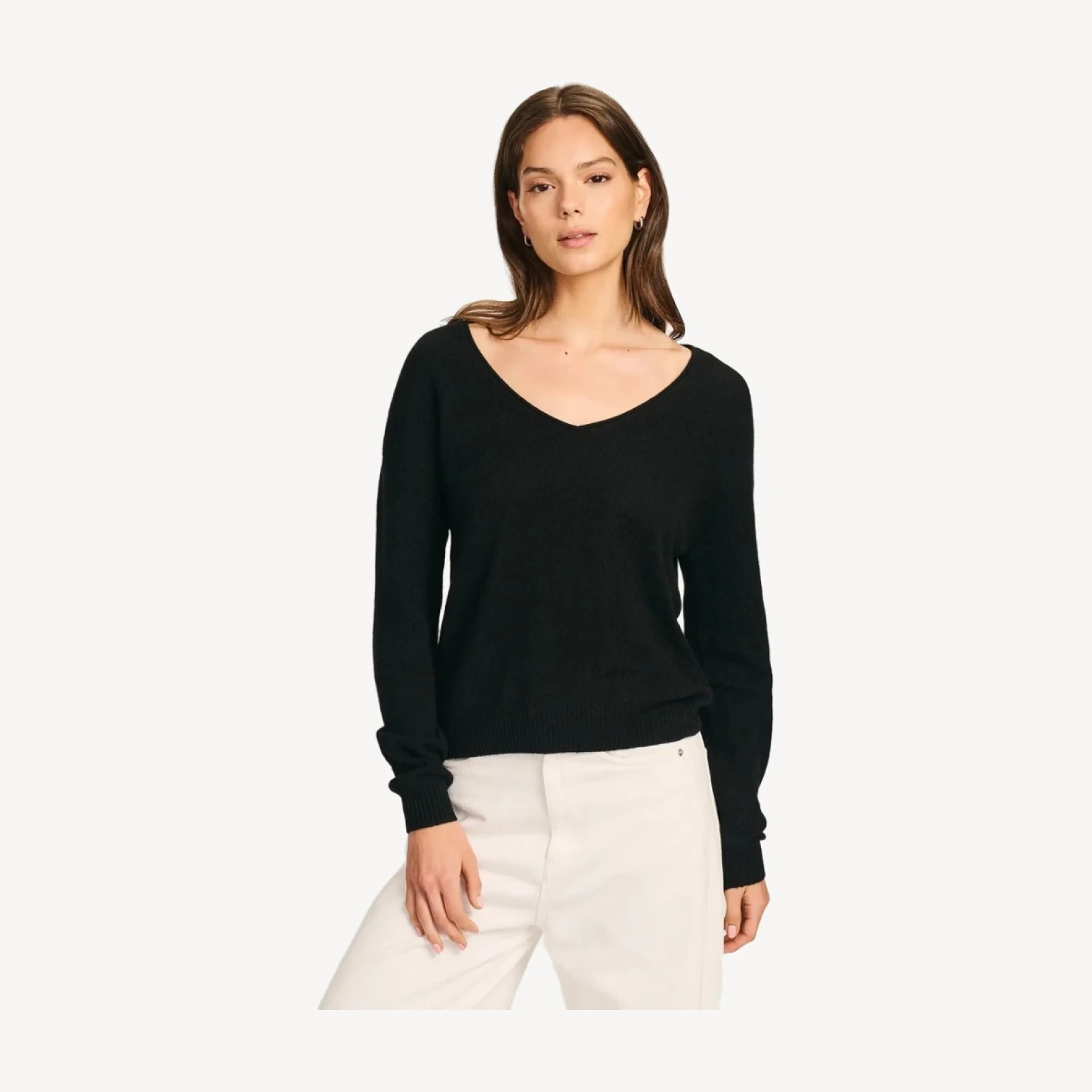 Lightweight Cashmere V-Neck Sweater
