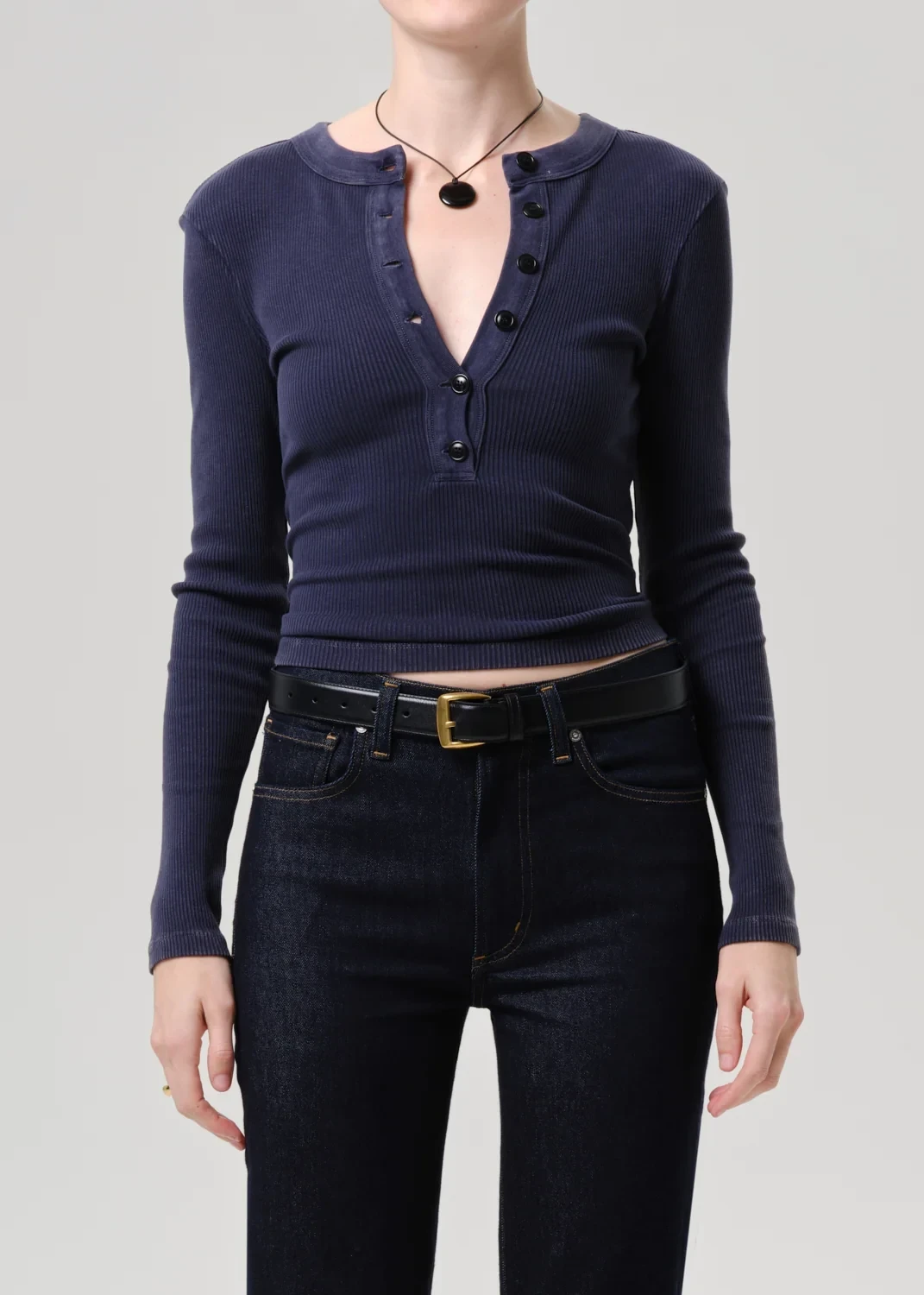 Varra Henley in Mineral Navy