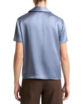 Vince Silk Short Sleeve Polo Shirt