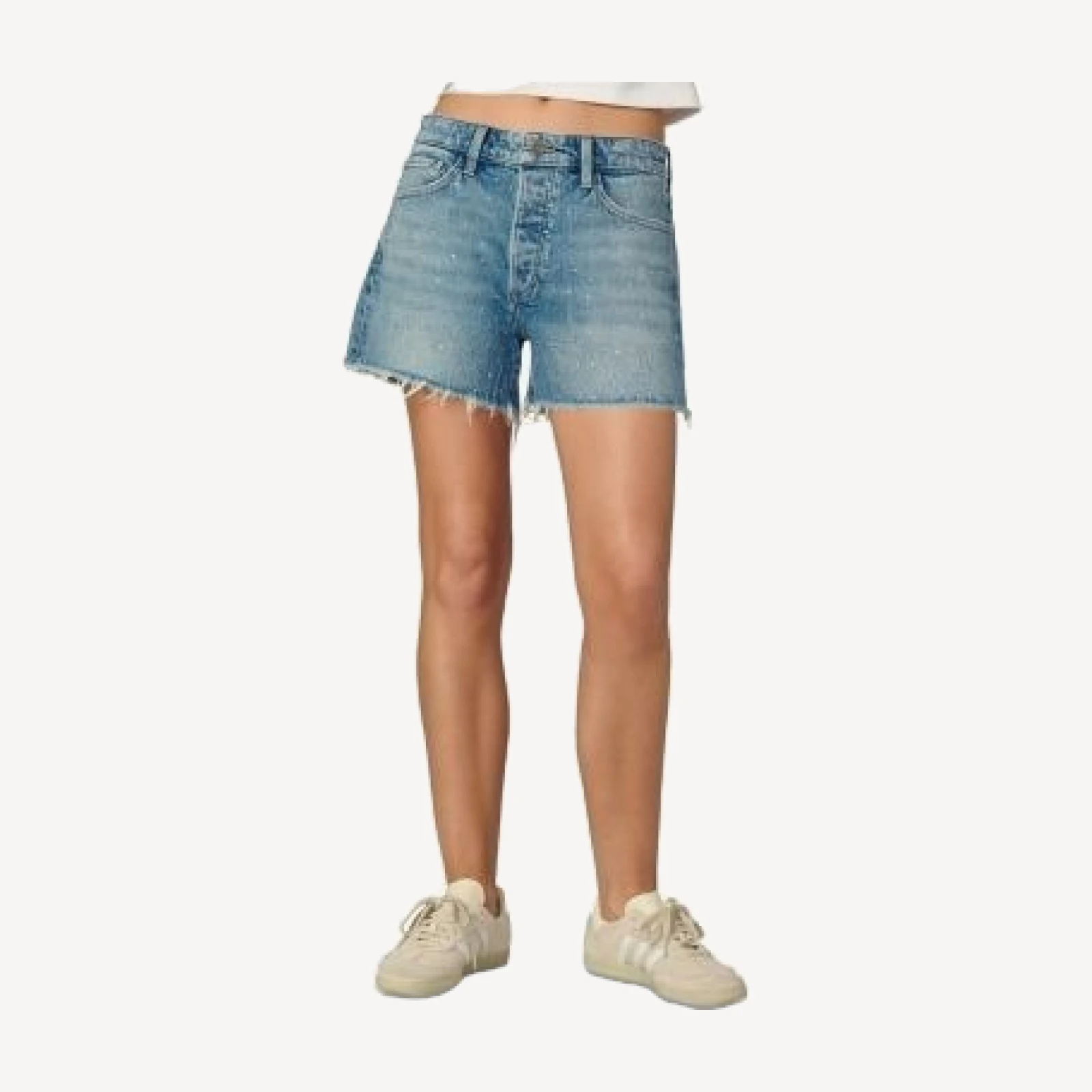 Joe's Jeans The Jessie Bejeweled Relaxed Denim Shorts