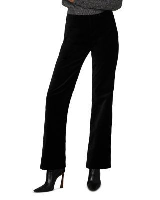 Joe's Jeans The Margot High Rise Straight Velveteen Jeans in Black