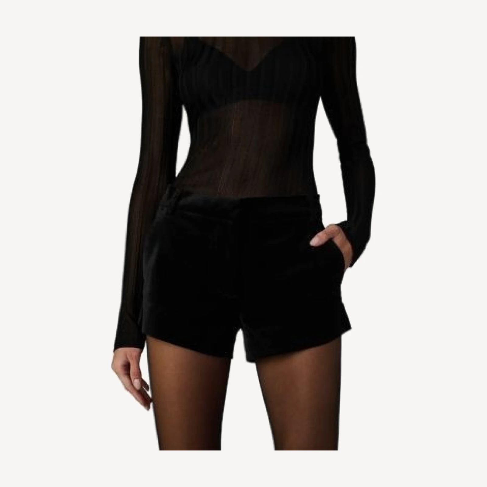 Joe's Jeans The Mini Velvet Trouser Shorts