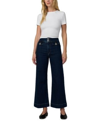 Joe's Jeans The Ella High Rise Wide Leg Ankle Jeans in Magnetic