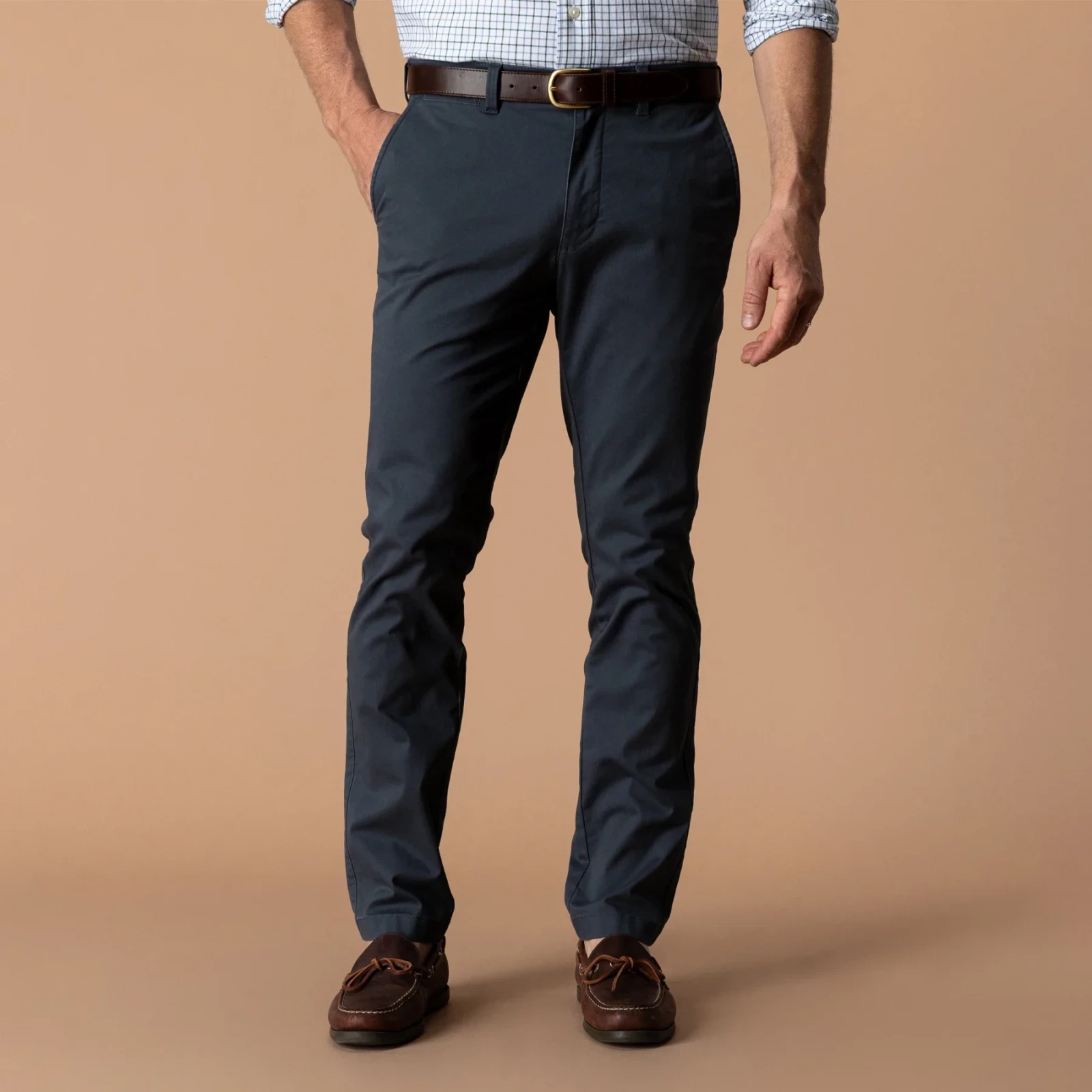 Slim Fit Gold School Chino - Washed Navy