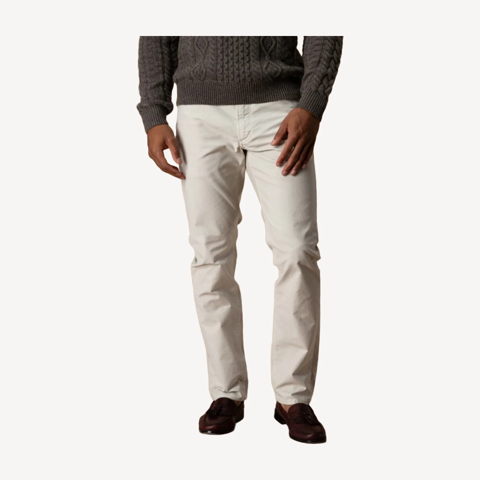 Weldon Garment Dyed Five-Pocket - Stone