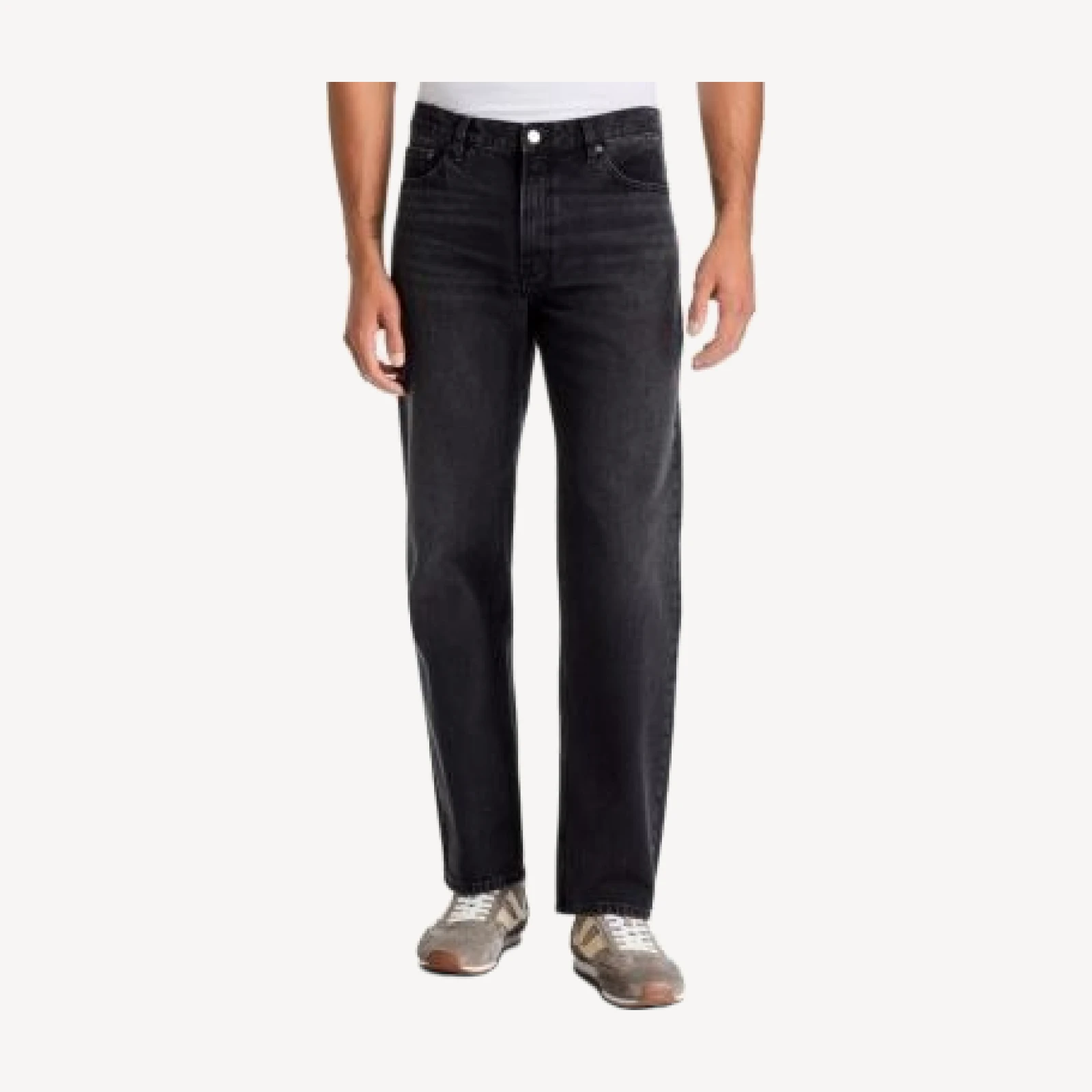 Frame Hollow Cotton Relaxed Fit Jeans