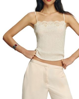 Reformation Maisie Lace Trim Camisole
