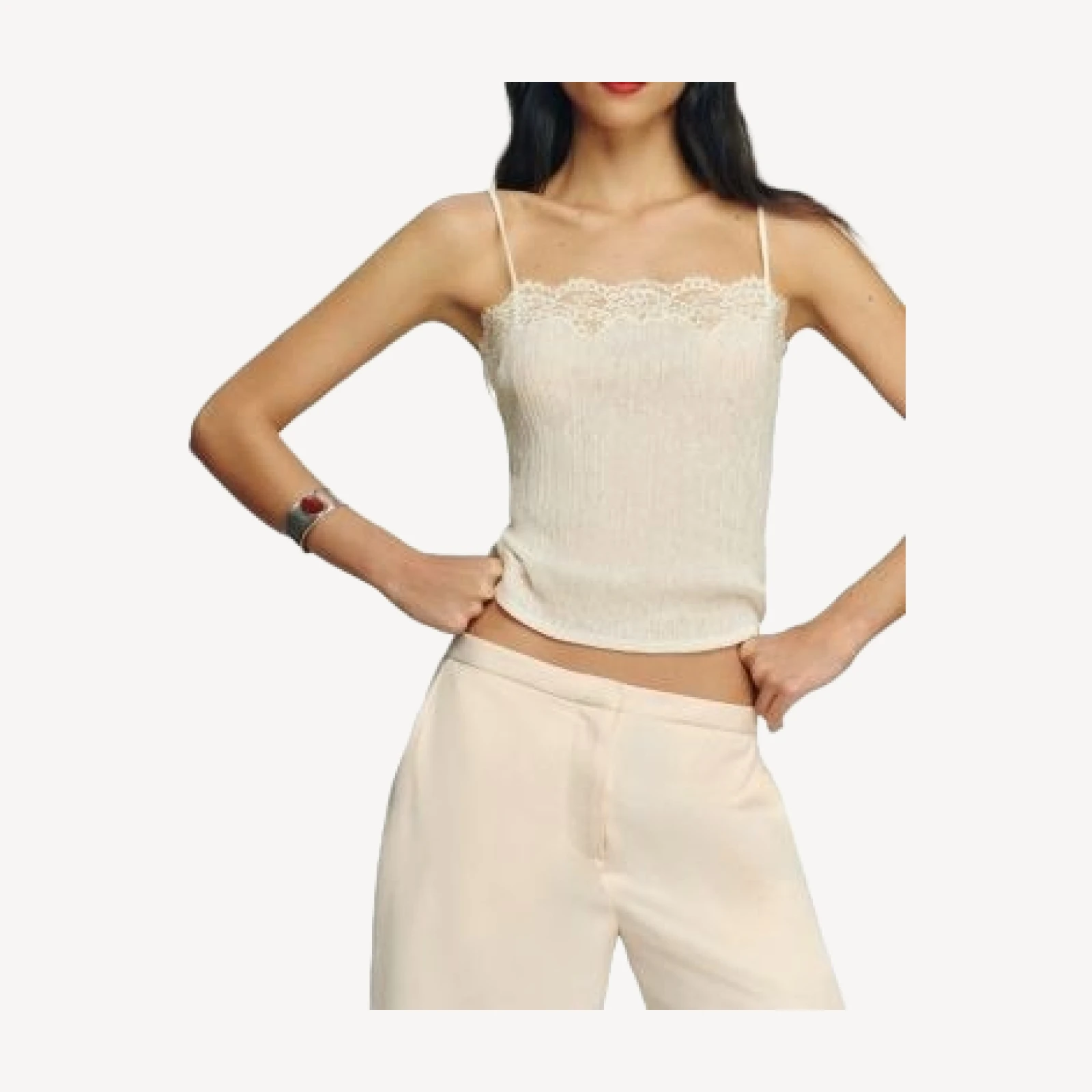 Reformation Maisie Lace Trim Camisole