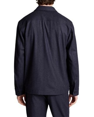 Vince Coastal Twill Tailored Pocket Shirt Jacket