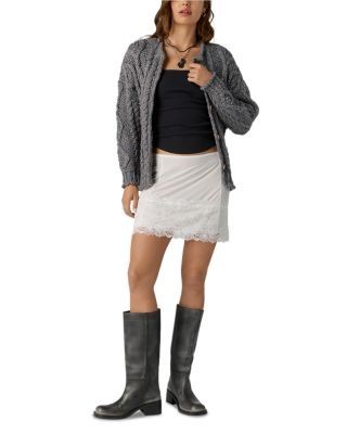 Free People Opal Crewneck Cardigan Sweater