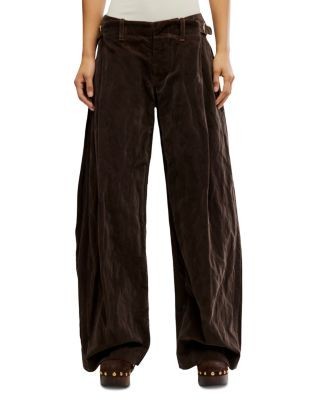 Free People Holding Onto This Cotton Blend Wide Leg Pants