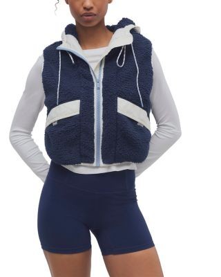 Free People Sky High Fleece Hooded Vest