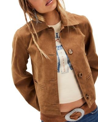 Free People Hera Faux Leather Jacket