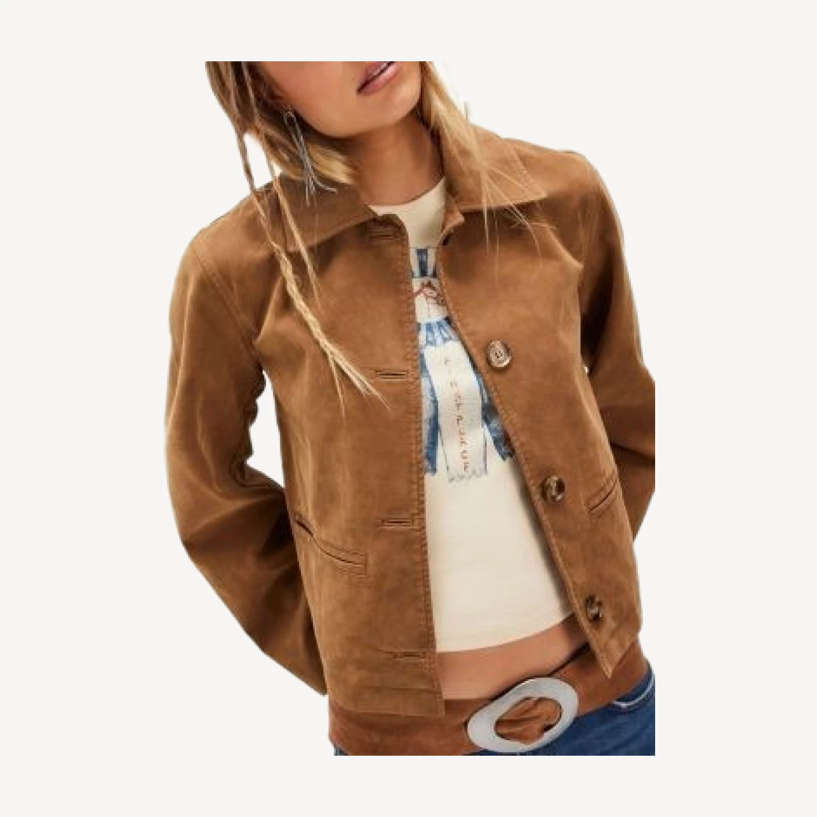 Free People Hera Faux Leather Jacket