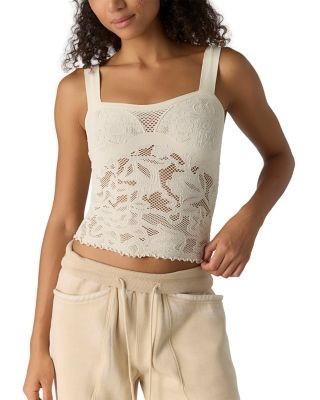 Free People Heirloom Lace Square Neck Camisole