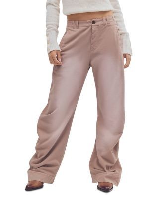 Free People Spotlight Cotton Blend Wide Leg Pants
