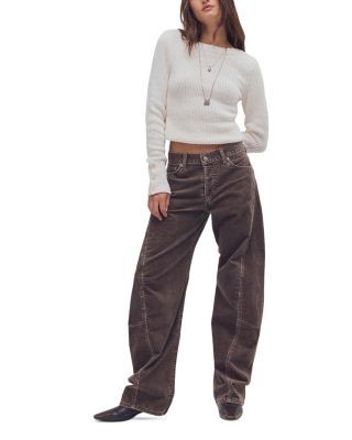 Free People High Rise Fable Washed Corduroy Jeans