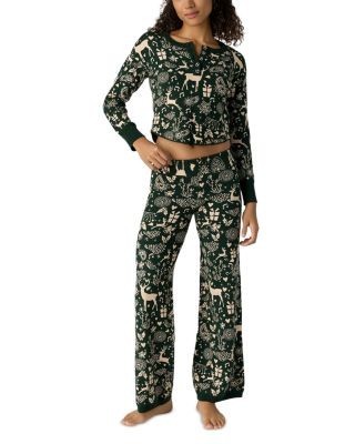 Free People Soft Season Cropped Sweater & Flare Leg Pajama Set