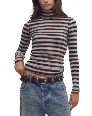 Free People Good Good Turtle Stripe Tee