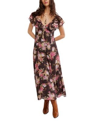 Free People Forsythia Printed Maxi Dress