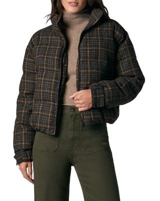 Joe's Jeans The Bruna Brushed Plaid Puffer Jacket