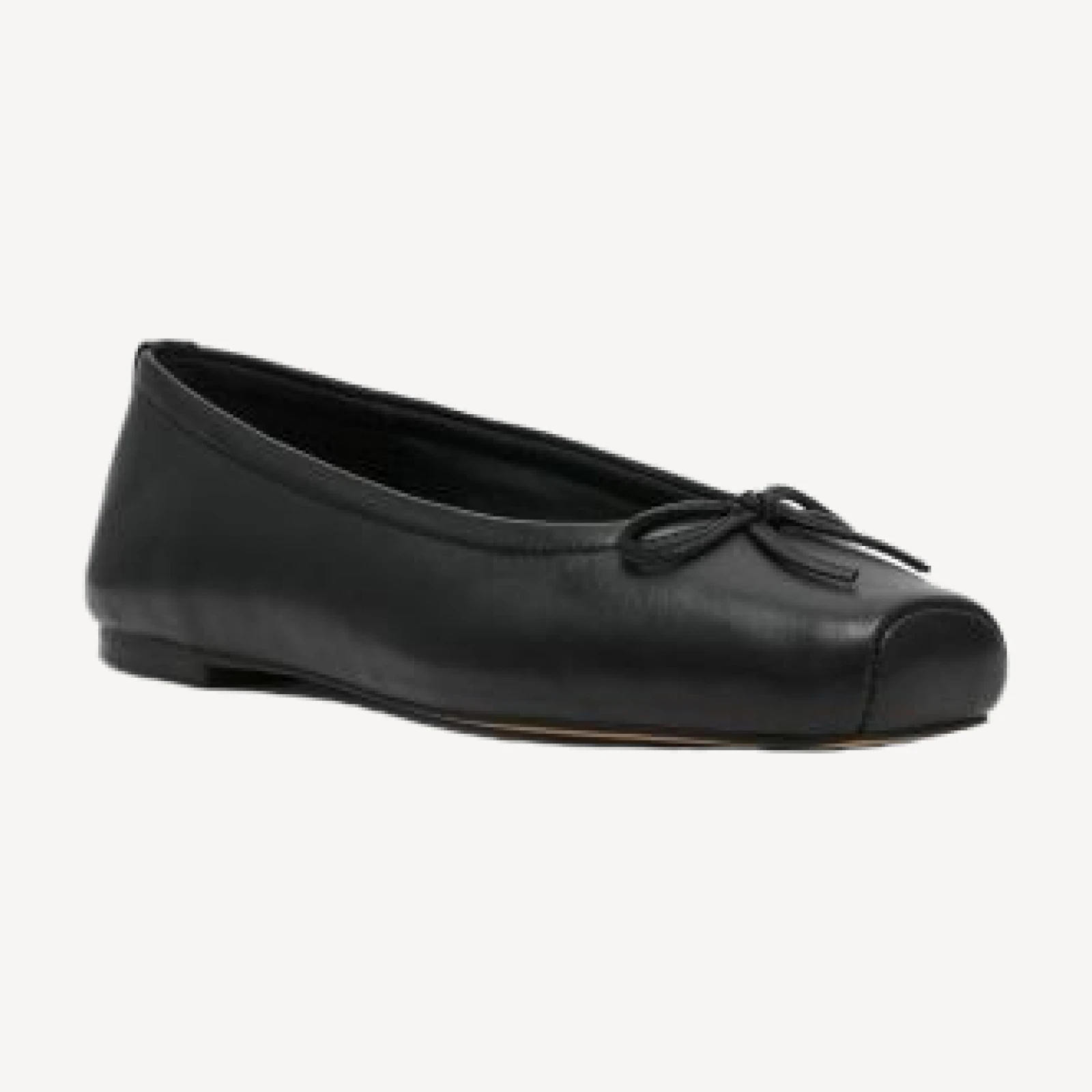 Steve Madden Women's Eleve Leather Bow Ballet Flats
