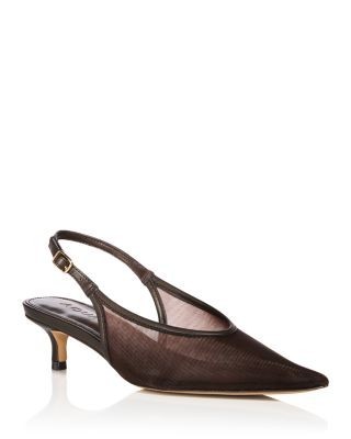 Aqua Women's Kitie Mesh Slingback Pumps - Exclusive