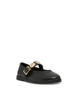 Steve Madden Girls' Edna Embellished Mary Jane Flats Little Kid, Big Kid