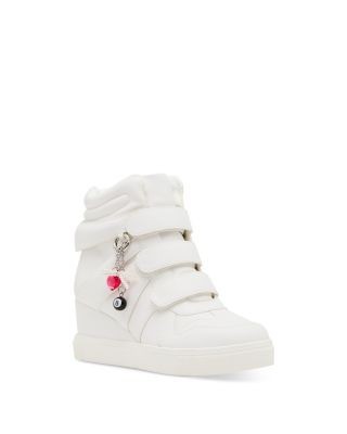 Steve Madden Girls' Mavis Metallic Wedge Sneakers Little Kid, Big Kid