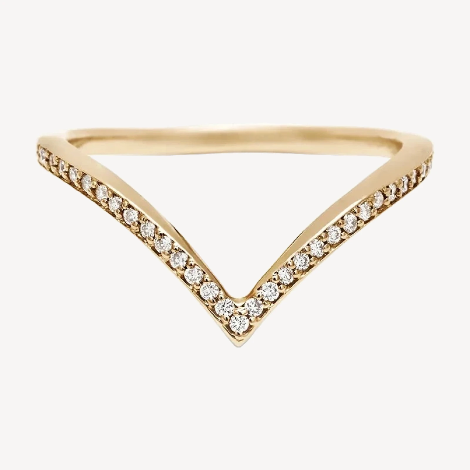 Diamond Dusted Chrysalis Band - 14k Gold & White Diamonds