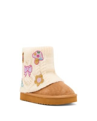Steve Madden Girls' Tsadiee Sweater Booties Toddler, Little Kid