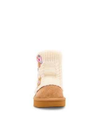 Steve Madden Girls' Tsadiee Sweater Booties Toddler, Little Kid