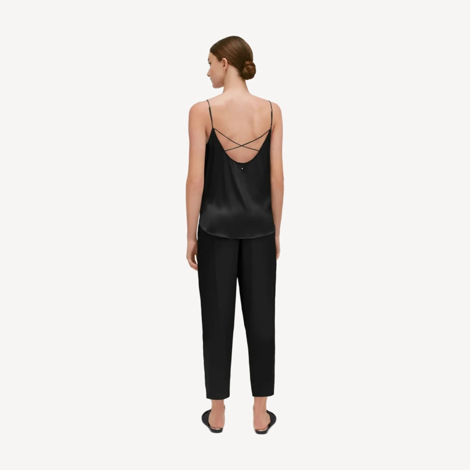 Washable Charmeuse Tapered Pant