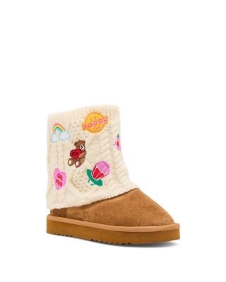 Steve Madden Girls' Jmochi Embellished Sweater Booties Little Kid, Big Kid