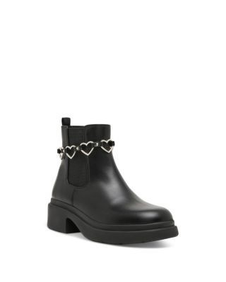 Steve Madden Girls' Walden Heart Strap Ankle Boots Little Kid, Big Kid