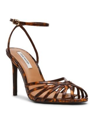 Steve Madden Women's Mizuna Printed Suede Stiletto Sandals