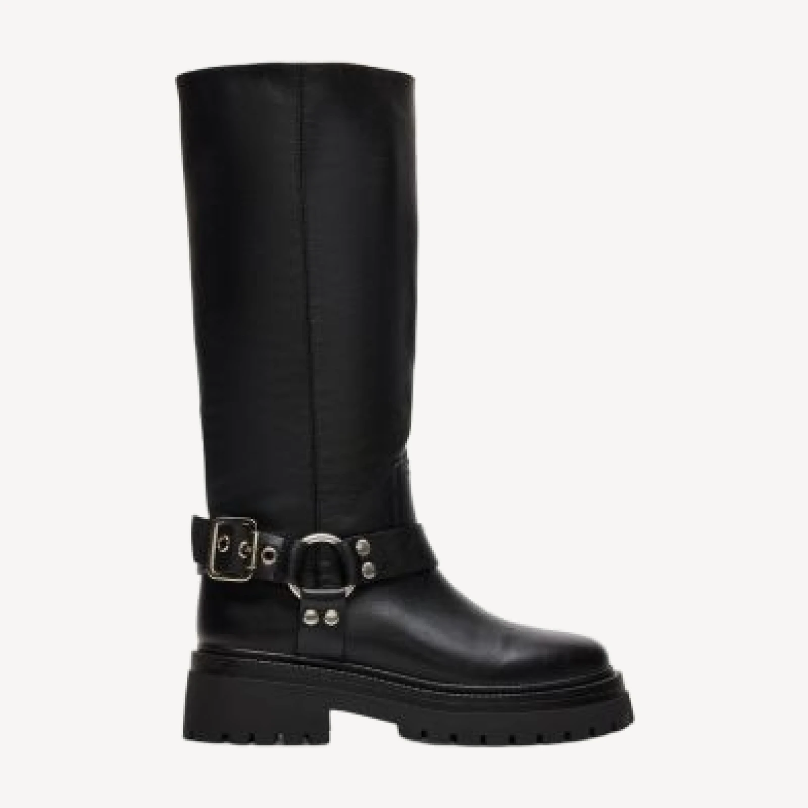 Steve Madden Women's Everest Leather Moto Boots